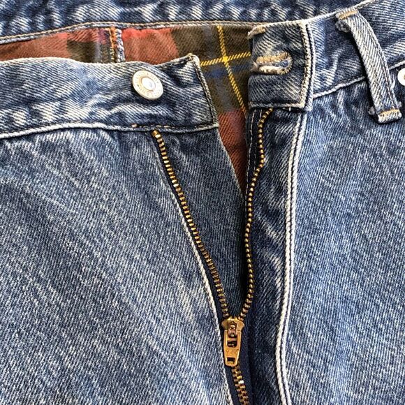 Lands' End Blue Denim Men's Jeans 100% Cotton Size 40 - Picture 9 of 9